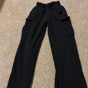 Gap Kids Black Cargo Sweatpants